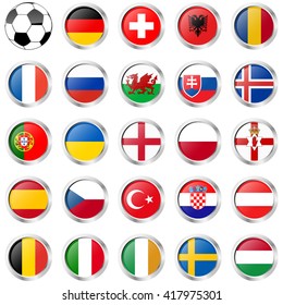 flags of national teams of france soccer championship