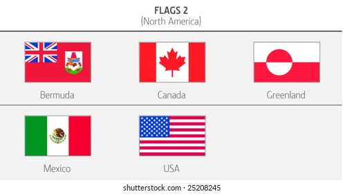 Flags of Northern America Countries 2