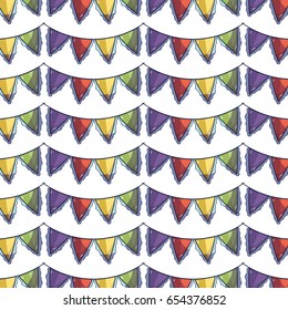 flags party to decoration design tradition background