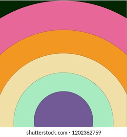 Flags  for prides and other events in the LGBT community +.flat pop art colored rainbow vector background.