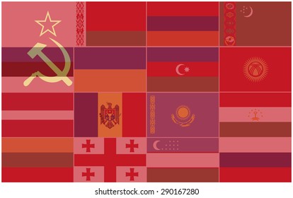 Flags of the Republics of the Former USSR