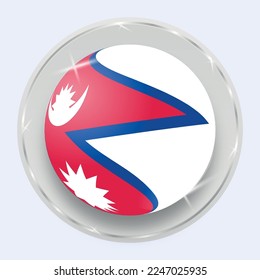 flags of south asian countries in 3D ball shape