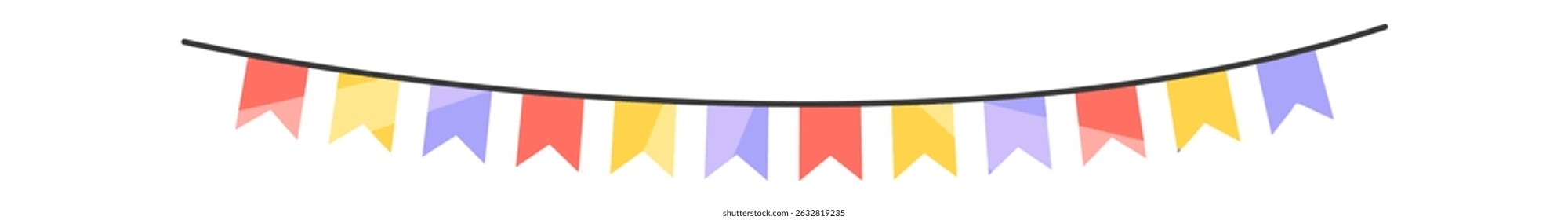Flags string amusement park decoration