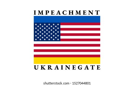 Flags of United States and Ukraine, Ukrainegate, Impeachment, 