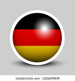 Flags vector of the Germany. Germany flag isolated on white background. Flag of German.