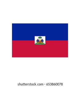 Flags vector of the Haiti.