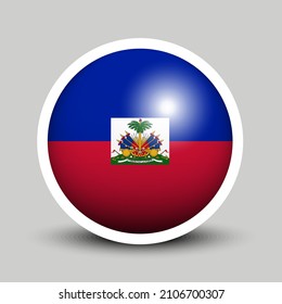 Flags vector of the Haiti. Haiti flag isolated on white background. Flag of Haitian.