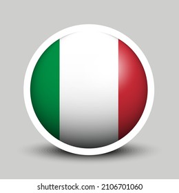 Flags vector of the Italy. Italy flag isolated on white background. Flag of Italian.