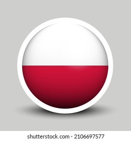 Flags vector of the Poland. Poland flag isolated on white background. Flag of Polish.