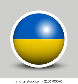 Flags vector of the Ukraine. Ukraine flag isolated on white background. Flag of Ukrainian.