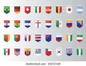 Flags vector of the world