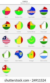 Flags of Western Africa Countries 4