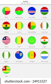Flags of Western Africa Countries 5