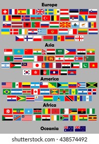 Flags of the world. 140 correct flags. set