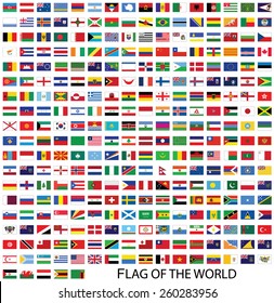 Flags of The world vector