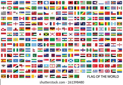 Flags of the world vector 