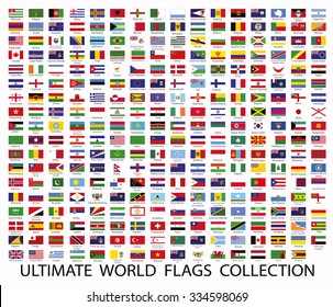 Flags the world vector
