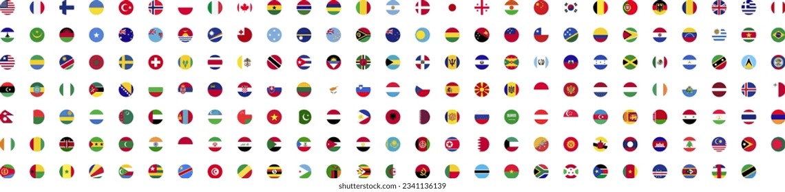 Flags of the world. Vector illustration