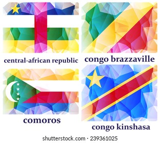 flags of the world, vector illustration