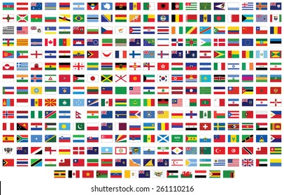 世界の国旗 ベクターイラスト のベクター画像素材 ロイヤリティフリー Shutterstock