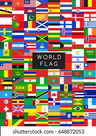 Flags World Vector Illustration Stock Vector (Royalty Free) 648872053 ...