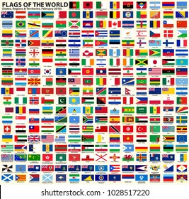 Flags World Vector Set Flags Sovereign Stock Vector (Royalty Free ...