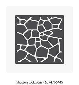 Flagstone Or Stone Vector Icon Design. That Rock Or Decorative Material For Home, Landscape Or Garden By Paving On Ground And Wall To Create Texture Pattern. That Patio, Pavement, Road, Pathway, Slab.