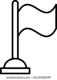 Flagvector illustration line icon icons design