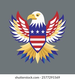 The flag-winged eagle of liberty