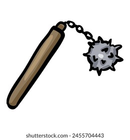Flail Hand Drawn Doodle Icon