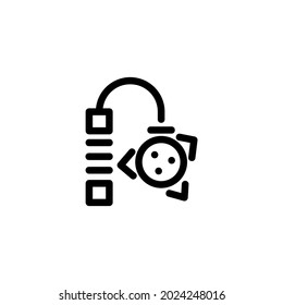 Flail Monoline Icon Logo für Grafikdesign