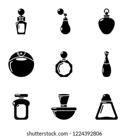 Flair icons set. Simple set of 9 flair vector icons for web isolated on white background
