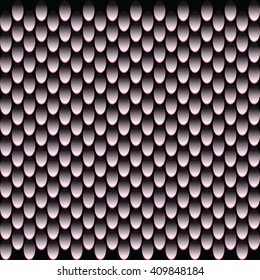 Flake of metal texture design ornament
