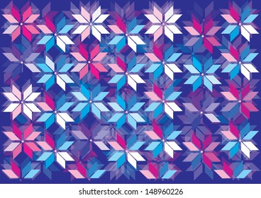flake pattern from geometrical figure.