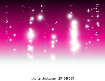 Flakes fall background vector illustration - Vector shiny stars and sparks background template