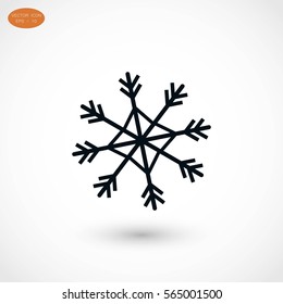 Flakes icon vector, flat design best vector icon