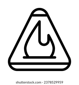 ilustración vectorial de símbolo flamable