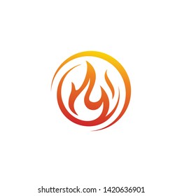 flame abstract logo illustration vector graphic download