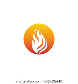 flame abstract logo illustration vector graphic download