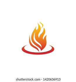 flame abstract logo illustration vector graphic download
