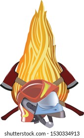 Flame and accept firefighter symbols