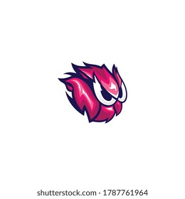 Flame angry bird with variant color available