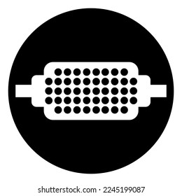 Flame Arrester Must Be Worn Symbol Sign, Vector Illustration, Isolate On White Background Label. EPS10