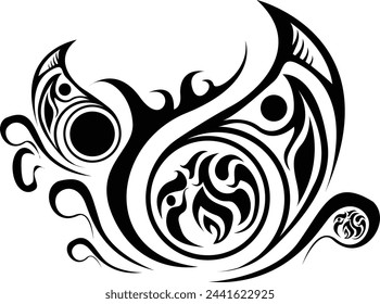vector de abdominales de tatuaje de arte