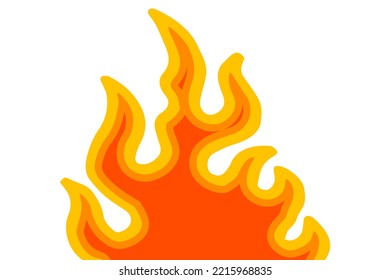 Vektorgrafik-Designs mit flammendem Hintergrund