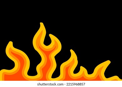 Flame Background Vector Art illustration designs