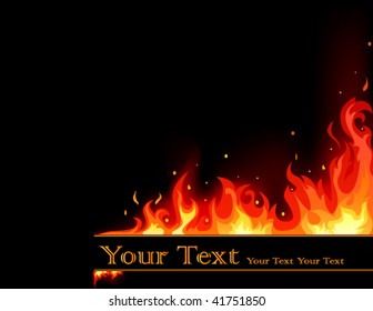 flame banner