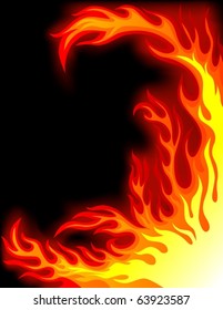 Flame banner