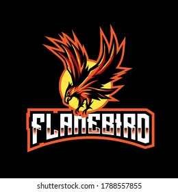 Flame Bird Esport Logo Template