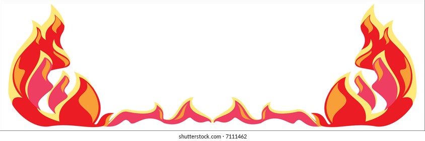 Flame border